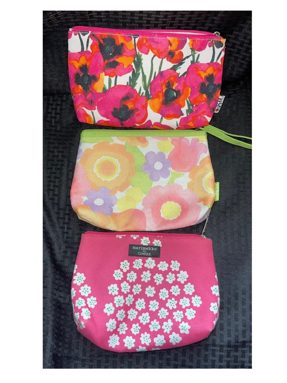 Clinique Floral Makeup Pouches Set of 3